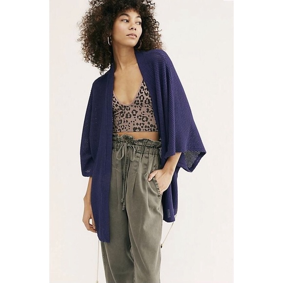 Free People Caravan Waffle Knit Kimono - Picture 3 of 10